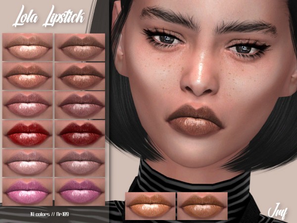  The Sims Resource: Lola Lipstick N.190 by IzzieMcFire