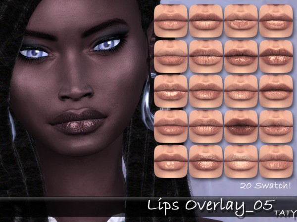  The Sims Resource: Lips Overlay 05 by tatygagg