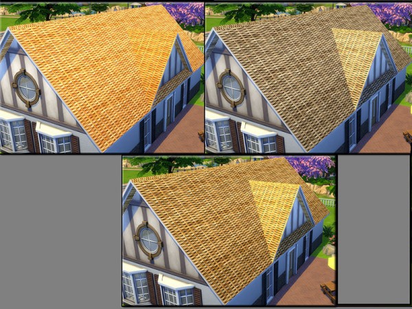  The Sims Resource: Rattan Roof by matomibotaki