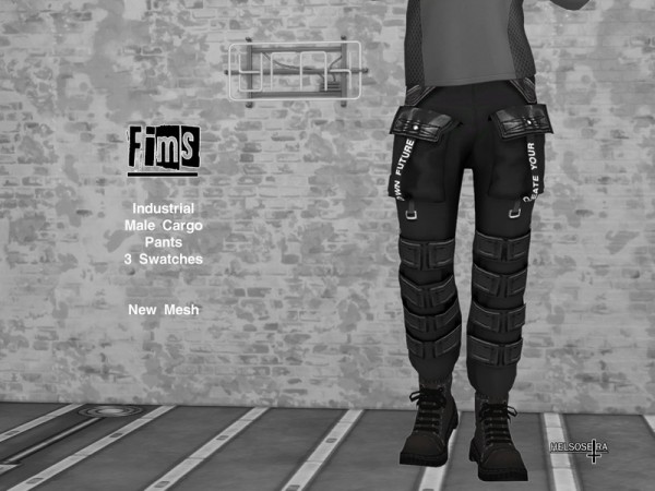 The Sims Resource: FIMS   Industrial Cargo Pants by Helsoseira