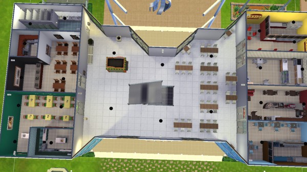  Mod The Sims: Newcrest Plaza   Shopping Center/Mall by Mouluise