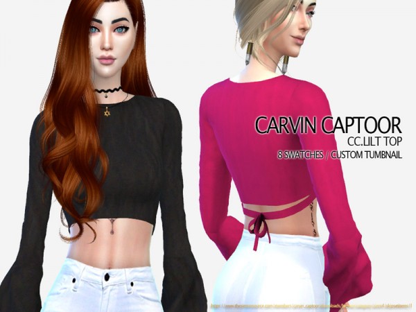  The Sims Resource: Lilt top by carvin captoor