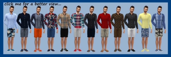  Sims 4 Sue: Shirt and Shorts