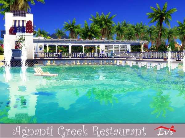 The Sims Resource: Agnati Greek Restaurant by evi