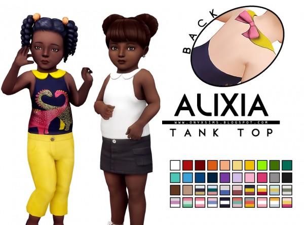  Onyx Sims: Alixia Tank Top
