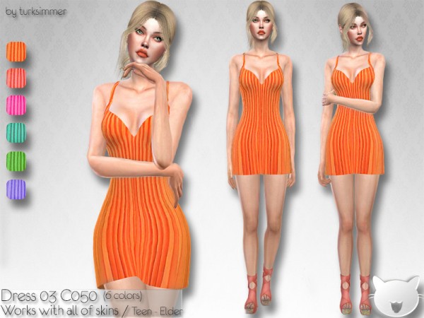  The Sims Resource: Dress 03 C050 by turksimmer