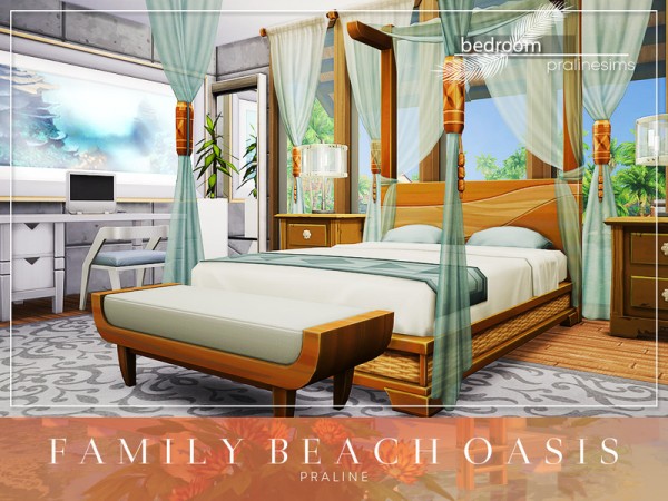  The Sims Resource: Family Beach Oasis by Pralinesims