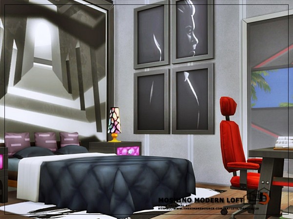  The Sims Resource: Moshino modern Loft by Danuta720