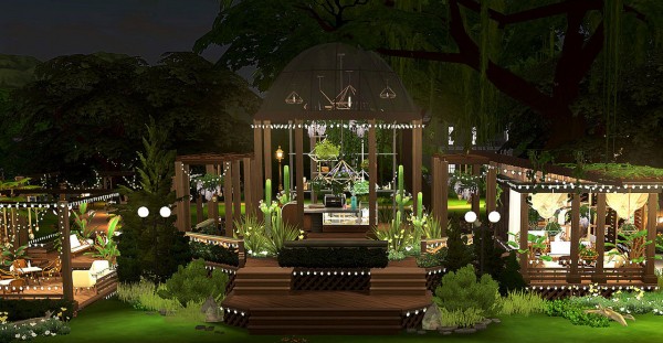  Hoanglap Sims: Small coffee house covered by lovely plants