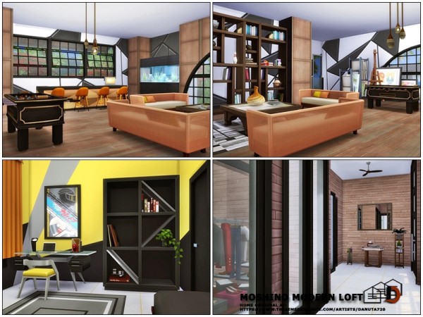  The Sims Resource: Moshino modern Loft by Danuta720