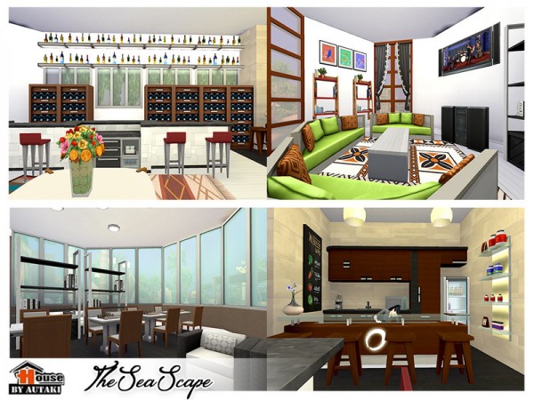 The Sims Resource: The Sea Scape house by autaki