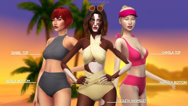  Candy Sims 4: Tropico swimwear collection