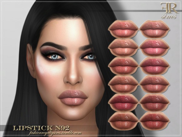 The Sims Resource: Lipstick N92 by FashionRoyaltySims