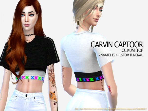  The Sims Resource: Kumi Top by carvin captoor
