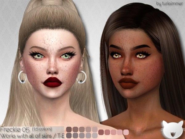 The Sims Resource: Freckle 05 by turksimmer