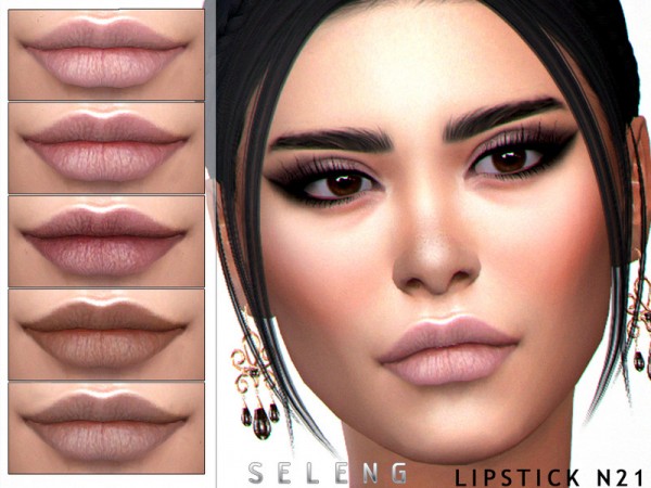  The Sims Resource: Lipstick N21 by Seleng