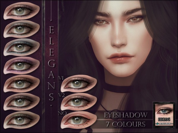  The Sims Resource: Elegans Eyeshadow by RemusSirion