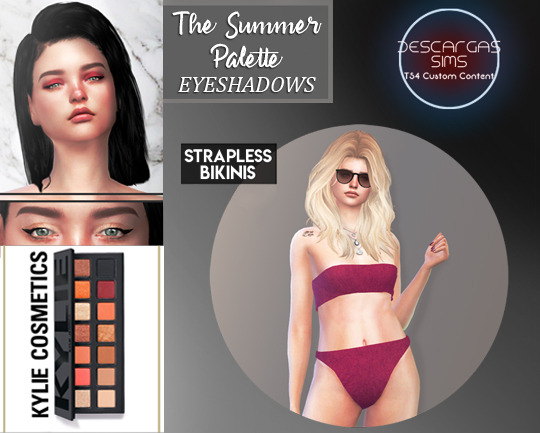  Descargas Sims: The Summer Palette eyeshadows
