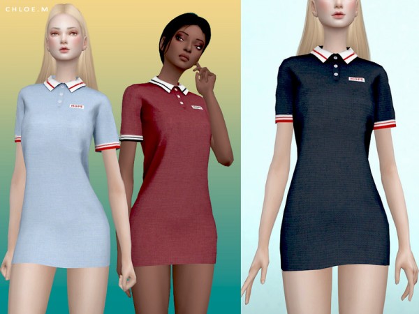  The Sims Resource: Polo Dress by ChloeMMM