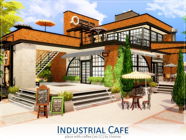  The Sims Resource: Industrial Cafe by Lhonna