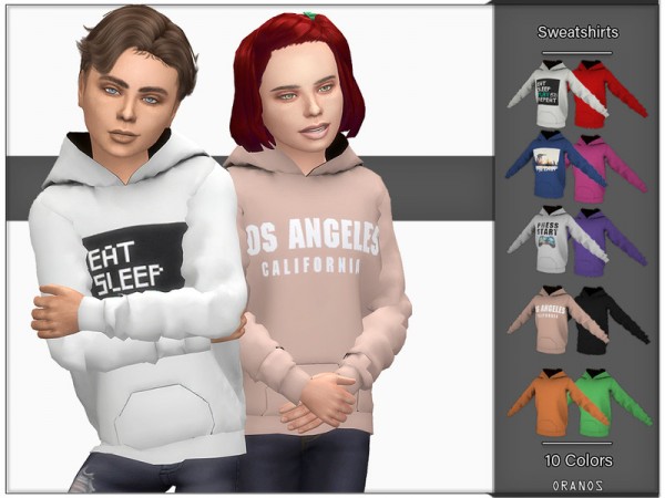  The Sims Resource: Sweatshirts by OranosTR