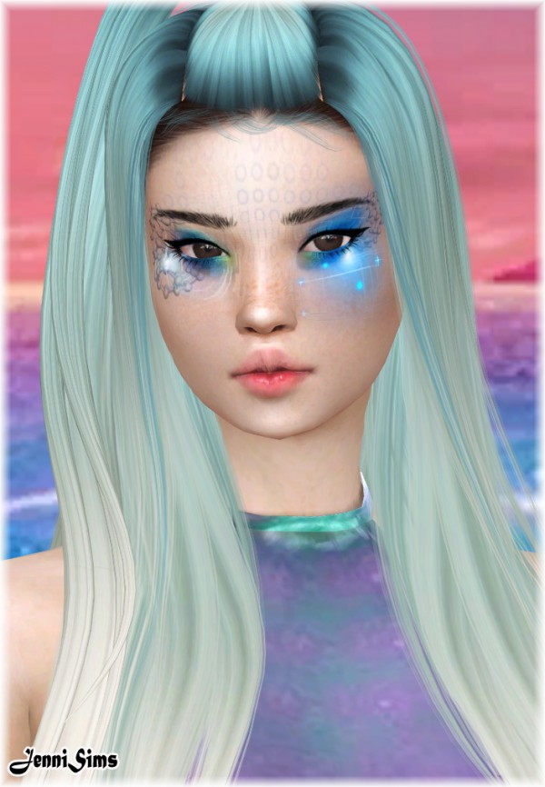 Jenni Sims Eyeshadow Cyber Girl • Sims 4 Downloads