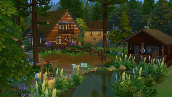  Mod The Sims: Peaceful Cottage with a Sauna by suojatti