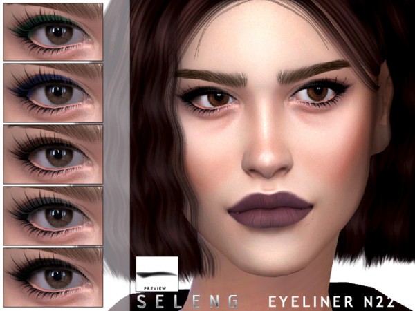  The Sims Resource: Eyeliner N22 by Seleng