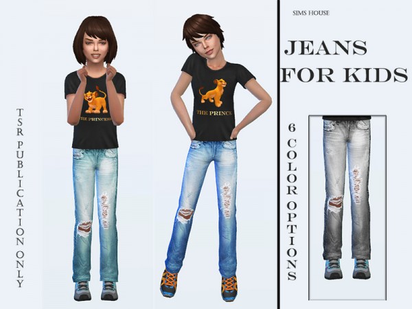 The Sims Resource: Childrens jeans by Sims House