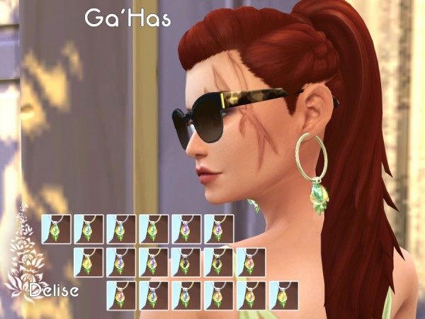  Sims Artists: GaHas Earrings