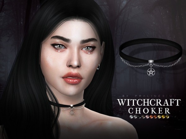  The Sims Resource: Witchcraft Choker by Pralinesims