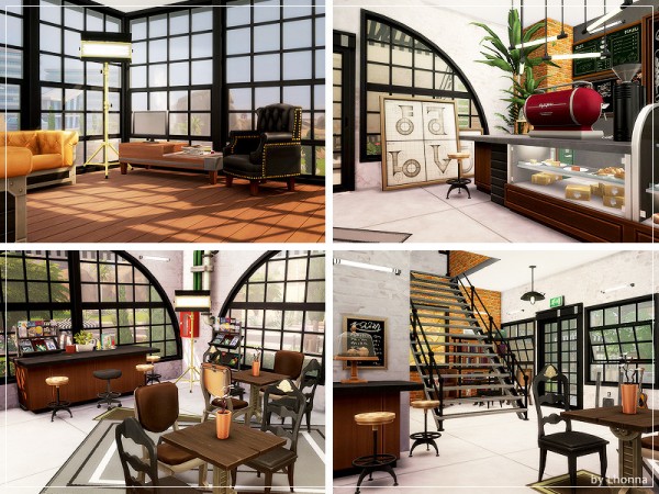  The Sims Resource: Industrial Cafe by Lhonna