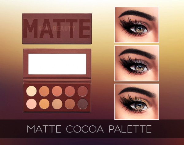  Kenzar Sims: Matte cocoa eyeshadow palette