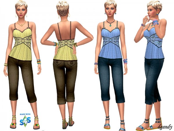  The Sims Resource: Jeans and Top by dgandy