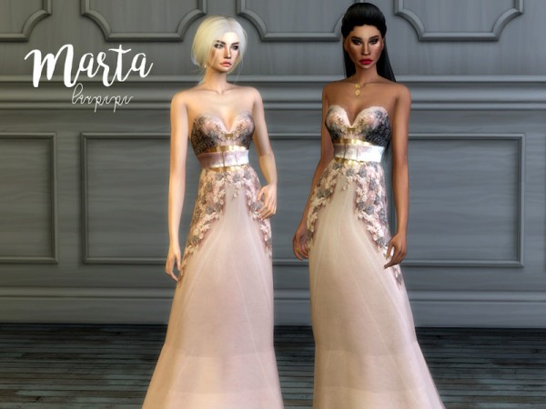  The Sims Resource: Marta dress by Laupipi