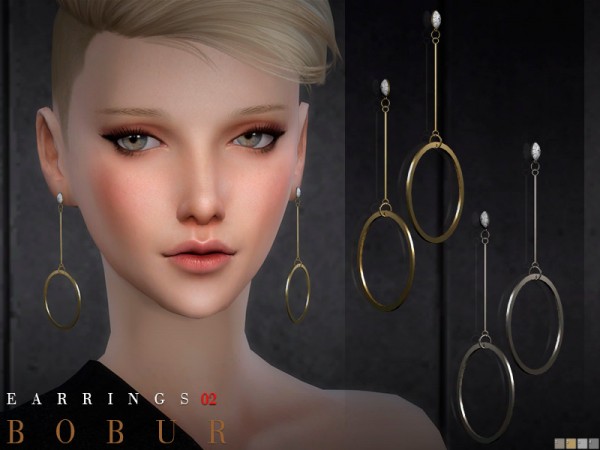  The Sims Resource: Earrings 02 by Bobur3