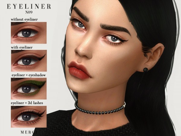  The Sims Resource: Eyeliner N09 by Merci