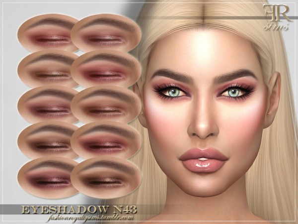  The Sims Resource: Eyeshadow N43  by FashionRoyaltySims