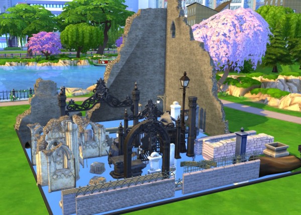  Sims Artists: Gothic decoration elements for a cemetery