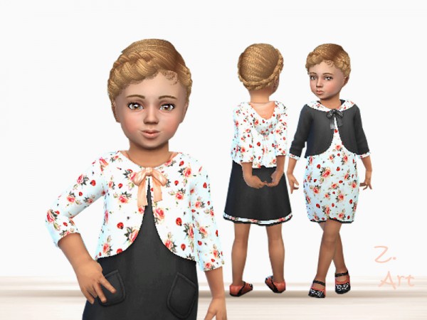  The Sims Resource: Dress with pretty bolero by Zuckerschnute20