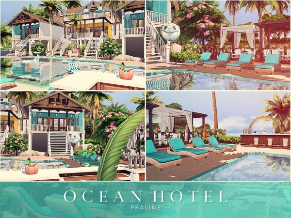 The Sims Resource: Ocean Hotel by Pralinesims