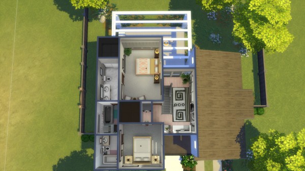  Mod The Sims: Modest Moderna house by Vulpus