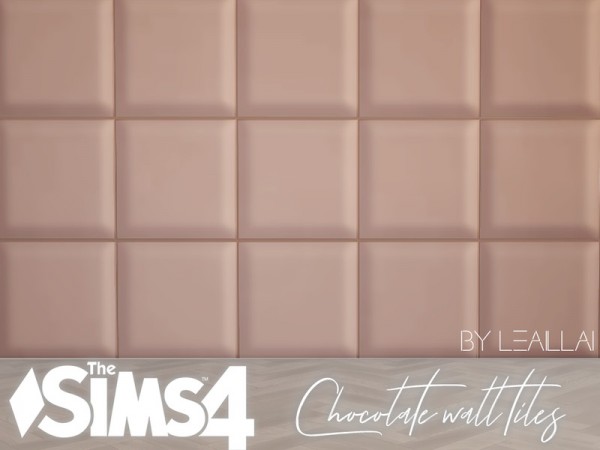  The Sims Resource: Chocolate wall tiles by LeaIllai