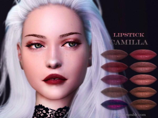  The Sims Resource: Lipstick Camilla by ANGISSI