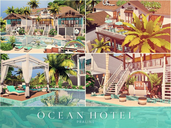  The Sims Resource: Ocean Hotel by Pralinesims