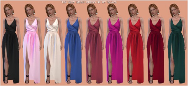 All by Glaza: Dress 99 • Sims 4 Downloads