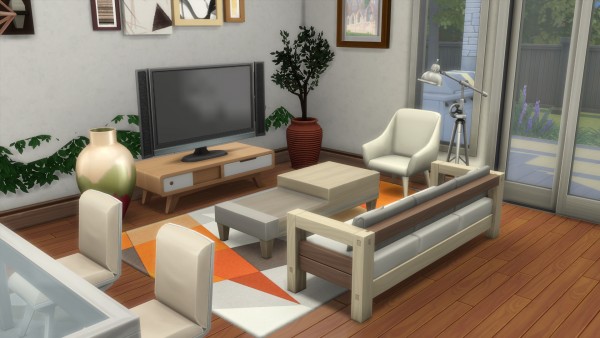  Mod The Sims: Modest Moderna house by Vulpus