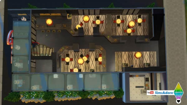  Mod The Sims: Modern Restaurant   No CC by bradybrad7