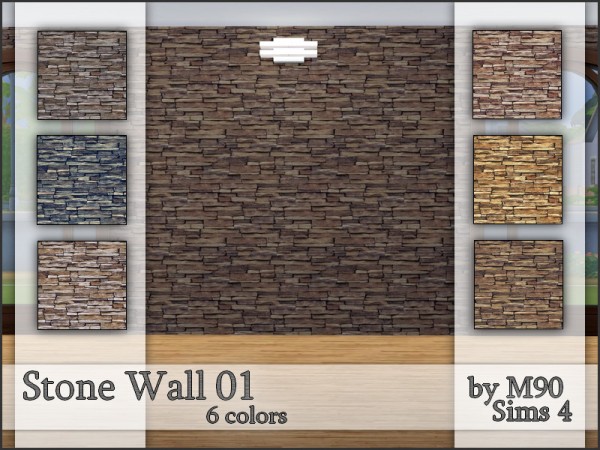  The Sims Resource: Stone Wall 01 by Mircia90