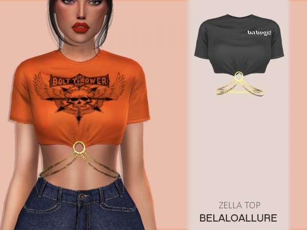  The Sims Resource: Zella top by belal1997
